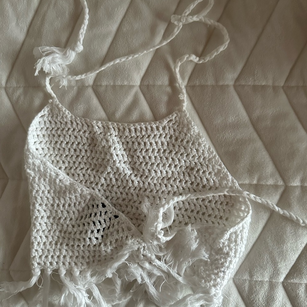 Knit beach coverup top